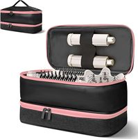 Étui de transport double couche pour sèche-cheveux et fer à boucler, sac de rangement portable pour outils de coiffure, organisateur pour salon et maison