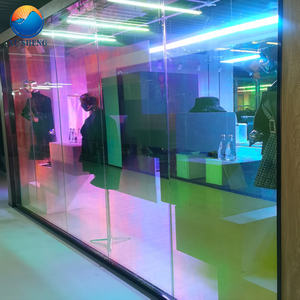 <span class=keywords><strong>Film</strong></span> de verre décoratif PET auto-adhésif coloré arc-en-ciel 1.38m * 30m <span class=keywords><strong>fenêtre</strong></span> isolante thermique vinyle teinté bâtiment décoratif - Product Image 3