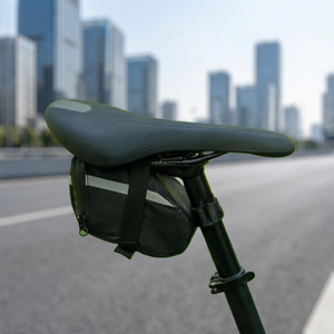 Bolsa de sillín de bicicleta EVA con correa extraíble y cierre de cremallera, estilo deportivo, portátil - Product Image 1
