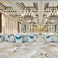 Fabricant de motifs personnalisés Impression numérique en polyester Tapis mur à mur Lavable Hôtel Casino Tapis pour machine