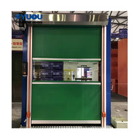 Rails de guidage et boîte de couverture en acier inoxydable adaptés à la porte de volet roulant en PVC à grande vitesse de l'industrie alimentaire