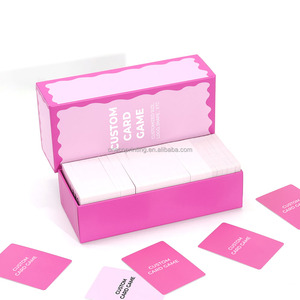 Conception personnalisée en usine Impression de logo Adultes Fun Party Jeu de cartes à jouer Deck avec couvercle Boîte de fond Ensemble pour 500 cartes - Product Image 3