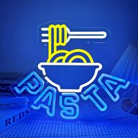 Pâtes enseignes au néon nouilles italiennes lumière LED spaghetti enseignes au néon italie signe alimentaire personnalisé néons