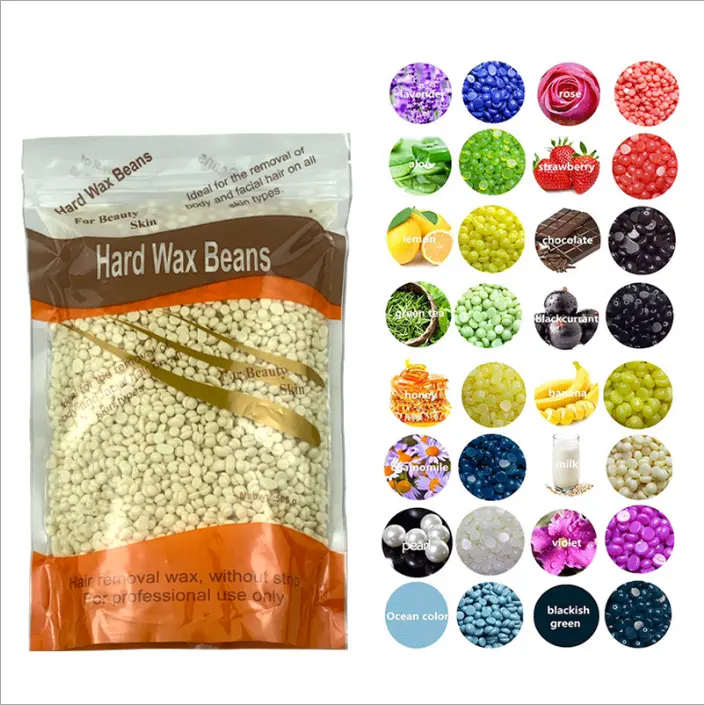Free Sample Hard Wax Beans 10 Flavors Depilatory Sugar Waxing Products For Women Summer Hair Removal