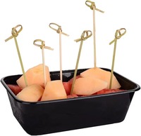 Brochettes jetables en bambou écologiques, résistantes à la chaleur, antiadhésives, soudées, faciles à nettoyer, plus de 12 pièces, Ecoware