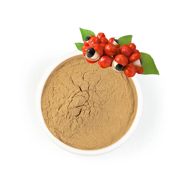 Water Soluble Brown Fine Powder Caffeine Guarana Extract 22% UV & HPLC