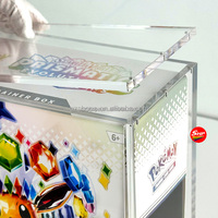 Boîte acrylique magnétique SHP EN Aimante Pokemon Evolutions Elite Trsiner Box ETB Scarlet & Violet-Vitrine de protection prismatique