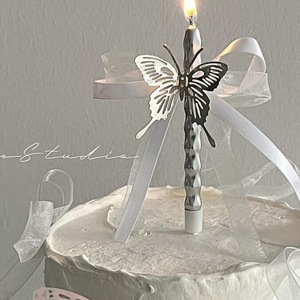 ของตกแต่งเค้กผีเสื้อ น้ำผึ้งและรสหวาน สำหรับวันเกิด วันวาเลนไทน์ เทศกาลฉีซี วันสตรี ทำจากโลหะและพลาสติก - Product Image 2