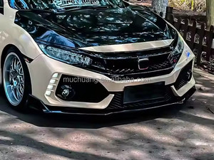 Kit de Carrocería para Civic 10ª Gen. 2016-2018, Parachoques Delantero ABS Tipo-R, Rejilla Inferior, Accesorios para Auto, Incluye Herrajes, HONDA, 1 Año de Garantía - Product Image 2