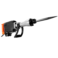 Marteau-piqueur électrique robuste 2200W, 1350 BPM, briseur de béton, 6 burins avec coffret de rangement, perceuse de démolition
