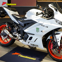 Système d'échappement complet en acier inoxydable à prix de gros Forsound Factory pour Yamaha R3 5HP Power Gain 2015~2021