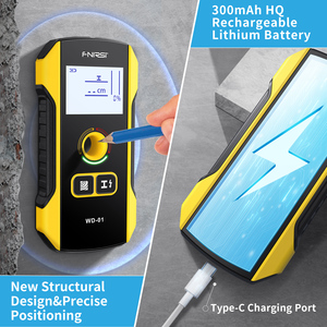 FNIRSI WD-01 Wall Scanner Stud Finder <strong>Metal</strong> <strong>Detector</strong> AC Live Wire <strong>Wood</strong> Detection Positioning Hole E-Ink Screen - Product Image 6