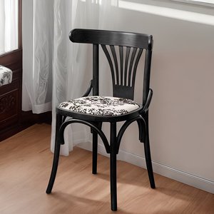 Sedia <span class=keywords><strong>in</strong></span> <span class=keywords><strong>Legno</strong></span> con Cuscino Morbido per Seduta e Schienale, Ideale per <span class=keywords><strong>Cucina</strong></span>, Sala <span class=keywords><strong>da</strong></span> Pranzo e Ristorante - Vendita all'Ingrosso - Product Image 1