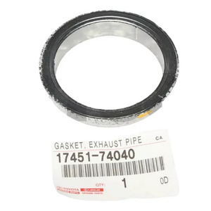 La junta del tubo delantero del tubo de escape 17451-74040 es adecuada para la junta del tubo de escape de la Junta del donut de varios materiales de <span class=keywords><strong>Toyota</strong></span> - Product Image 1