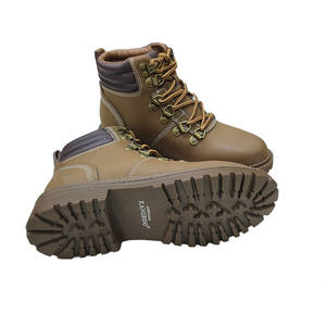 Bottes à lacets en cuir nubuck antidérapantes pour femmes, modèle 2024, chaudes, en fourrure de mouton, pour l'hiver, à semelle épaisse - Product Image 5