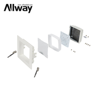 Plafonnier LED encastré carré en aluminium à haute luminosité, orientable, angle de faisceau 110°, température de couleur 2700-6500K, pour maison moderne