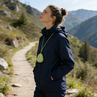 Dispositif de méditation portable 5.3 avec fonction de vibration à suspendre au cou pour la relaxation, la relaxation du stress et l'aide au sommeil (bruit blanc)