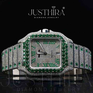 Eco Friendly Classic Moissanite Diamond Quartz <b>Watch</b> Stainless Steel Business Casual <b>Wrist</b> <b>Watch</b> <b>for</b> Men Available <b>For</b> Sale - Product Image 5