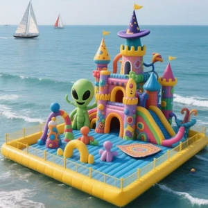 Custom Theme <strong>Inflatable</strong> <strong>Pool</strong> With Double Water <strong>Slide</strong>/<strong>inflatable</strong> Screamer Water <strong>Slide</strong>/<strong>funny</strong> Game Water <strong>Slides</strong> for Kids on Sale - Product Image 2