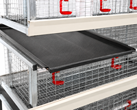 Cage à poulets professionnelle de type H, nouvelle, à 3 niveaux, en acier de haute qualité, taux de survie élevé des poussins, pour les petites et moyennes fermes avicoles, personnalisable
