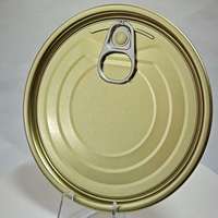 401 #   Couvre-boîte en fer blanc de 98,9 mm à ouverture facile double dorée (EOE) pour boîte de conserve de fruits
