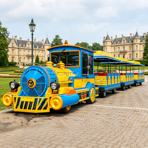 Trenes Turísticos para Niños y Adultos, Trenes sin Rieles para Parques de Diversiones y Atracciones, en Oferta - Product Image 1