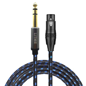 Câble d'interconnexion de Signal équilibré <span class=keywords><strong>XLR</strong></span> femelle à 1/4 pouces (6.35mm) Câble de raccordement <span class=keywords><strong>XLR</strong></span> à quart de pouce pour haut-parleur - Product Image 6