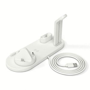 15W Dock Universal Fast <b>Charger</b> Stand Charging Wireless <b>Charger</b> 6 in 1 Station for Phone Earphone Watch - Product Image 3