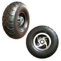 Roues en mousse PU de 10 pouces pour chariots utilitaires, chariots d'entrepôt, brouettes