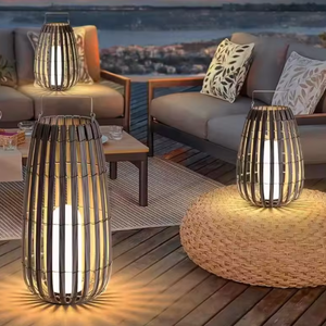 Lampes en rotin pour l'intérieur et l'extérieur, pour la chambre, le <span class=keywords><strong>gazebo</strong></span>, la terrasse, imperméables, pour la cour, le jardin, le balcon, décoration - Product Image 1