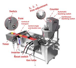 Machine à beignets entièrement automatique pour usage commercial, nouvelle friteuse à farine et eau pour la fabrication de beignets, idéale pour les boulangeries et restaurants - Product Image 5