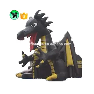 Event entrance decoration giant inflatable dragon tunnel ST376