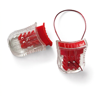 Sceau de sécurité rouge en plastique pour compteur d'eau et de gaz, pour boîtier de compteur