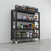 Étagères en acier multi-niveaux personnalisables sans boulons, robustes, avec roues, finition enduite de poudre durable, protection contre la corrosion et la protection ESD