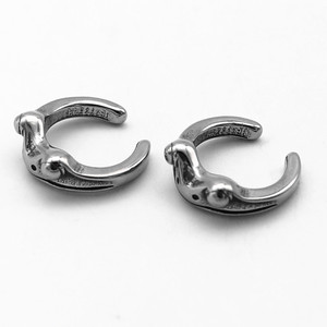 yunnique Cuff <b>Earrings</b> Titanium Steel Bull Head Design For Men And Women Fashion Jewelry Geometric Animal Shape - Product Image 2