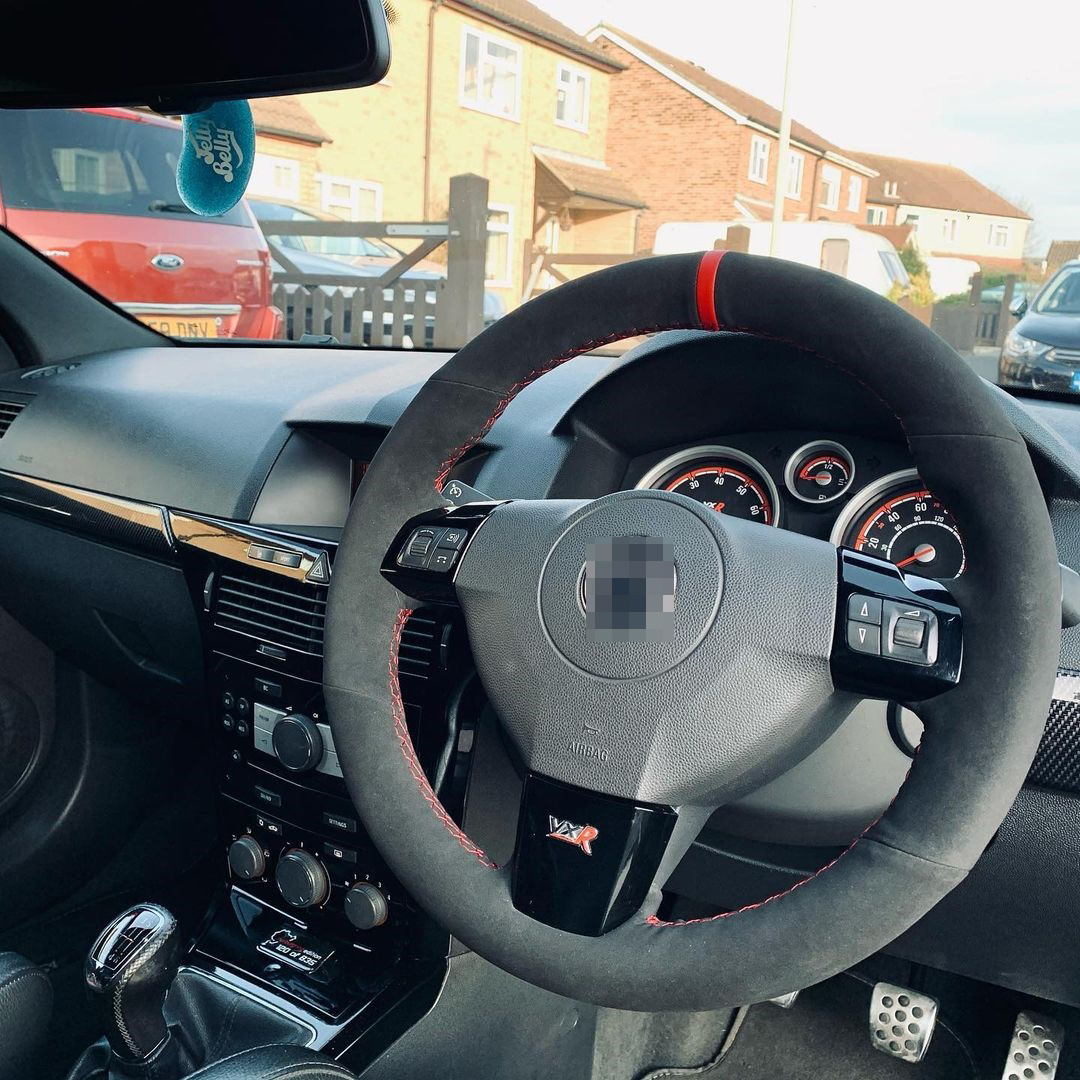 Housse De Volant Pour Opel Zafira B, Signum 2005, Vectra C, Astra H (2004-2009) - Cuir Artificiel Noir - Installation Facile