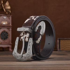 Thắt lưng nam nữ da thật, da bò thật, lông ngựa, kiểu dáng cổ điển, thiết kế riêng, phụ kiện cao cấp, thắt lưng quần - Product Image 3