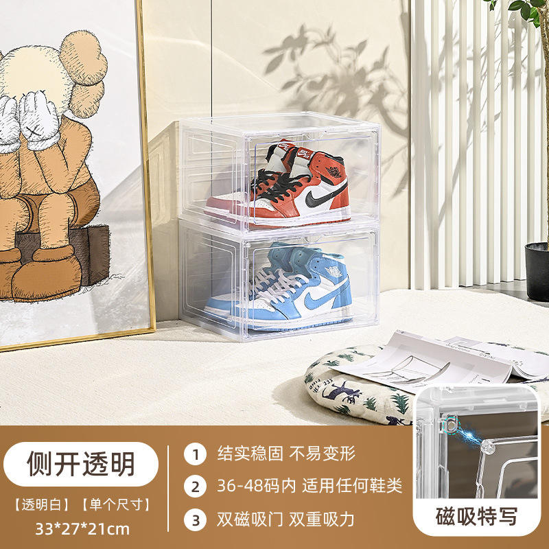 เปิดด้านข้างโปร่งใส [ฝาเปิดแม่เหล็กเดียว]