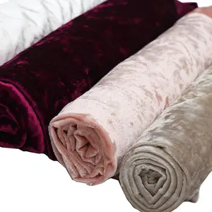 Eco-Vriendelijke Meubelbekleding Recycle Zachte Geborsteld Fluwelen Stof Voor Huisdecoratie