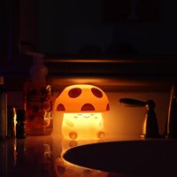 Tsinye champignon lampe Dimmable nuit lampe LED Squishy veilleuse pour enfants sommeil chevet tactile Silicone lampe Unique dortoir décor