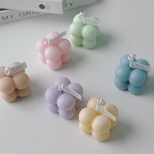 Velas Aromáticas Personalizadas de Cera de Soja en Forma de Cubo de Burbujas, para Decoración del Hogar, Bodas, Fiestas, Velas Perfumadas Hechas a Mano - Product Image 5