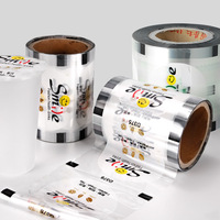 Logo personnalisé biodégradable écologique PP Bubble Tea Boba Pet Cup Film d'étanchéité en rouleau de papier à thé Film d'étanchéité en plastique pour gobelets