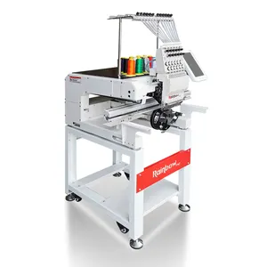 Multi Head Flat Computerized Auto Embroidery And Clipping Cutting Machine