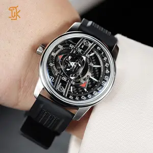 SANYIN Flyback Mechanical Watches Custom Unique Carbon Fiber Luminous Dial 48 Hour Longest Power Reserve Wrist Watch Factory
