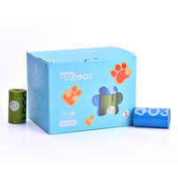 Sac écologique en amidon de maïs PE biodégradable et compostable, durable, imperméable, anti-fuite, anti-odeur, de luxe, simple, motif dessin animé pour chien