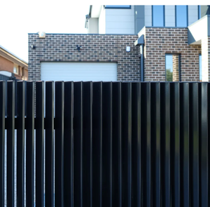 Valla de piquete de metal de aluminio con recubrimiento de polvo negro personalizada Modelado 3D Nuevo diseño europeo para la seguridad del patio delantero del patio trasero - Product Image 1