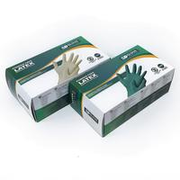 Boîtes d'emballage pour gants médicaux en carton écologique recyclable, impression personnalisée en gros OEM