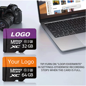 Tarjeta TF de Plástico de Alta Velocidad con Logotipo Personalizado OEM, 64GB 128GB, Clase 10 U3, Negra, Certificación CE, <span class=keywords><strong>Precio</strong></span> de Fábrica al por Mayor - Product Image 4