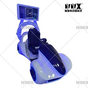 เครื่องจำลองรถแข่ง VR แบบนั่งเดี่ยวสุดล้ำสมัย พร้อมไฟ LED สุดดื่มด่ำ อุปกรณ์เกมเสมือนจริงสำหรับศูนย์เกม MR - Product Image 4