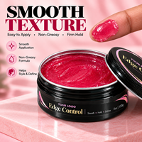 Gel Coiffant Professionnel Fixation Forte pour des Bords Définis et Lisses, Idéal pour les Tresses et les Queues de Cheval